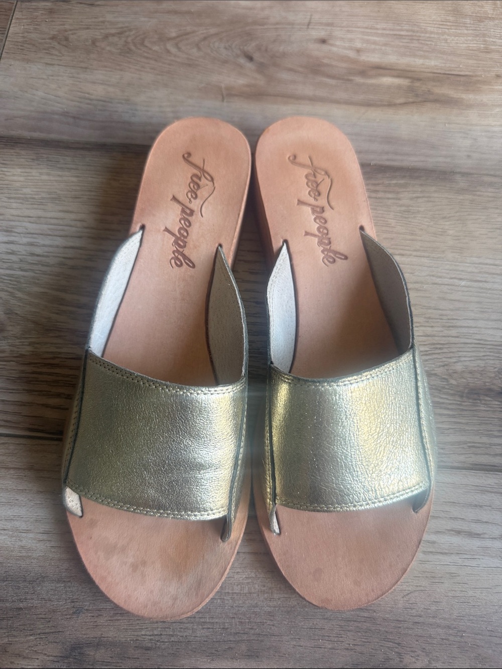 Free People Daybird mini wedge slide